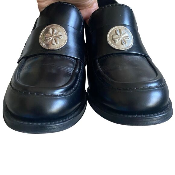 Chanel Shoes Pumps 10.5 EU 40.5 Black Block Heels 3" Dressy Career Made Italy - Picture 10 of 14